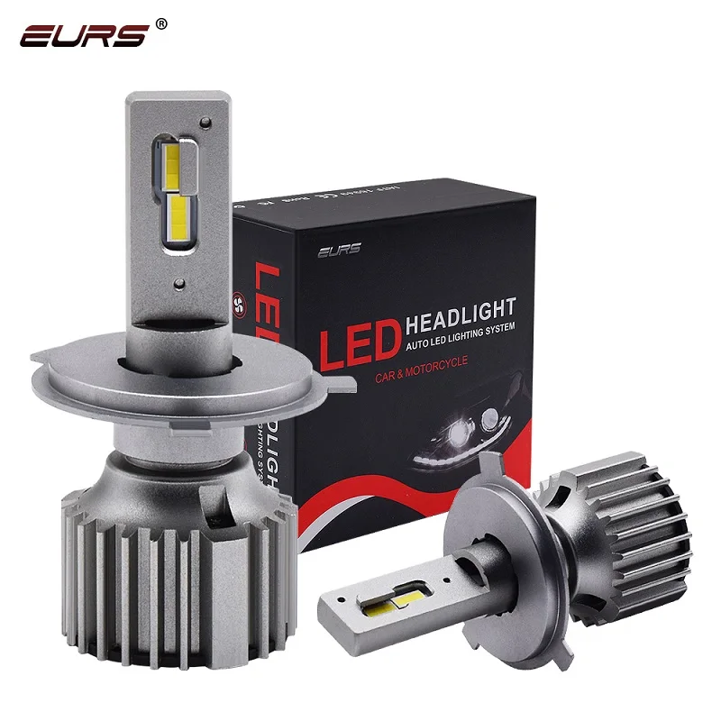 

EURS Car Headlights LED H7 H4 Lights Bulbs H1 H11 H8 H9 HB3 HB4 9005 8000LM 12V 24V 3000K 6000K Auto Headlamp Fog Light Bulbs