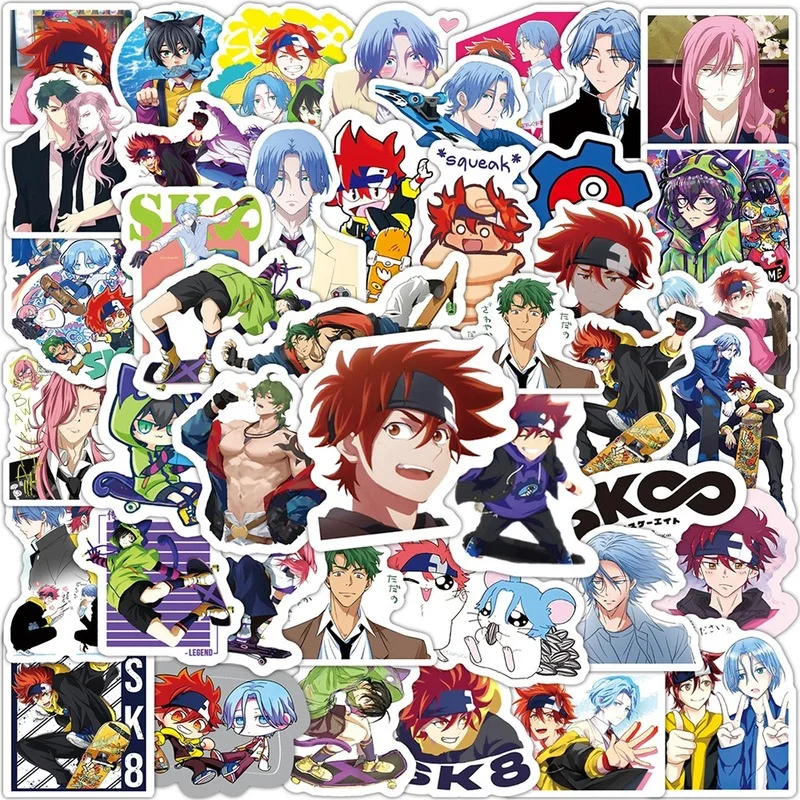 

10/50PCS Anime SK8 The Infinity Cartoon Graffiti Stickers Travel Luggage Phone Guitar Fridge Laptop DIY Kid Waterproof Sticker
