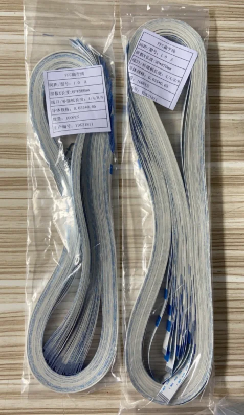 Гибкий плоский кабель FFC FPC 100 шт./лот Шаг 1 0 мм 6 контактов 87 см Изотропный |