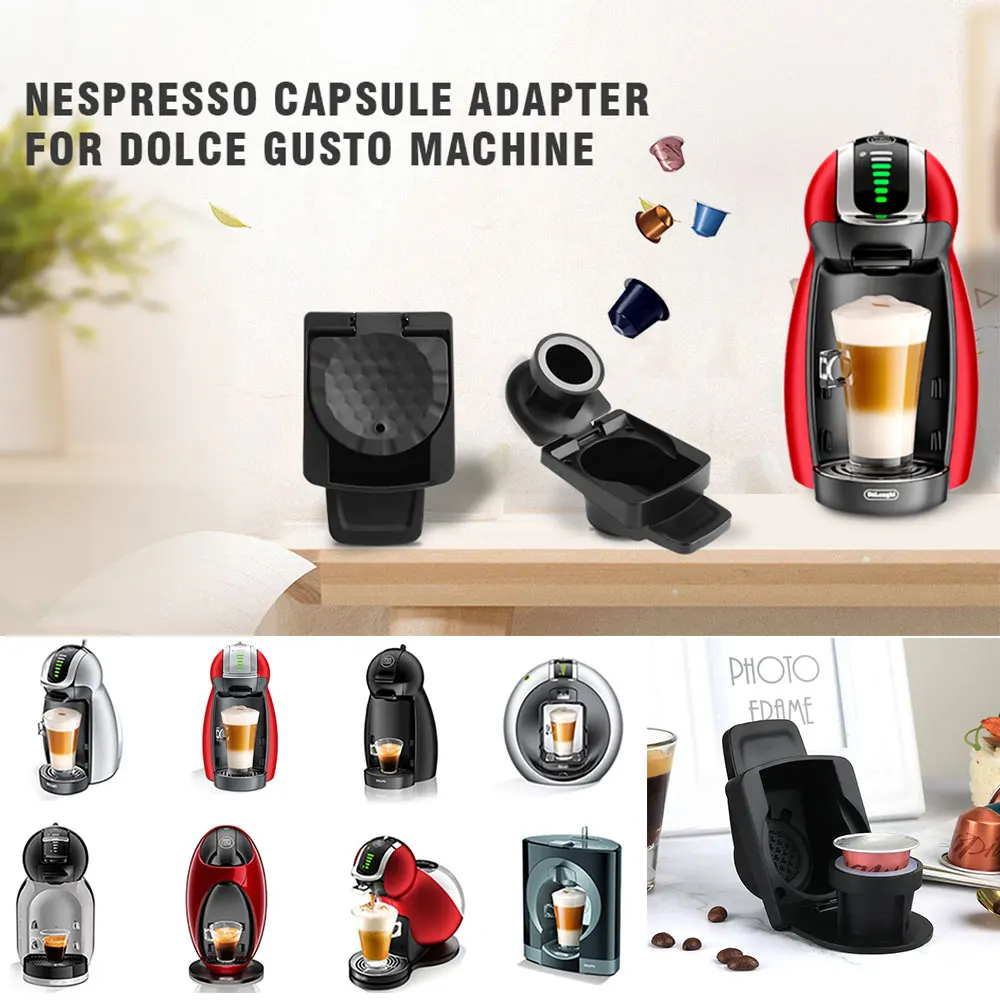 

Coffee Capsule Adapter Fit Piccolo xs Genio S Coffee Adapter for Dolce Gusto Coffee Filter Holder with Nespresso Capsule Pod