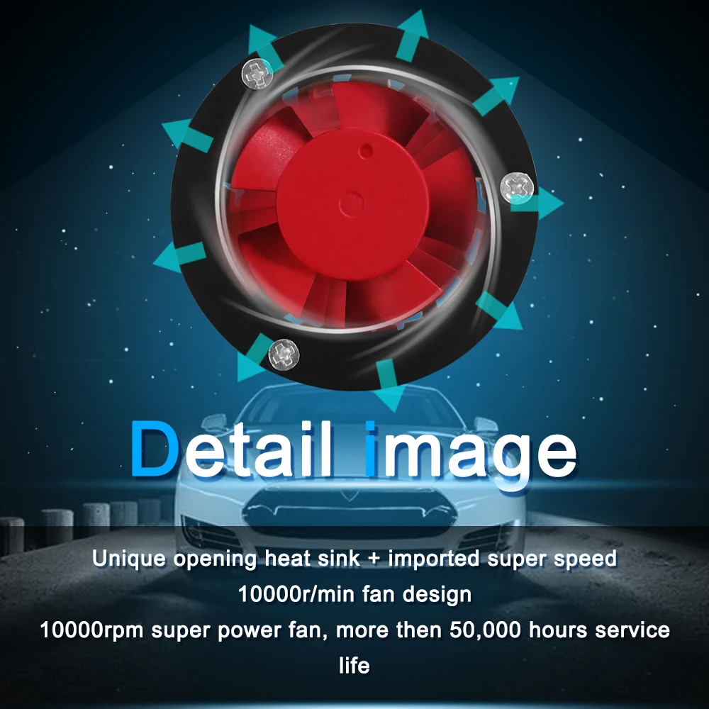 ICESNAKE головной светильник светодиодный для авто 6000K 80 Вт 8000LM Свет автомобиля COB