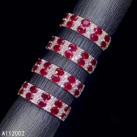 kjjeaxcmy fine jewelry natural ruby 925 sterling silver new adjustable gemstone women ring support test popular exquisite