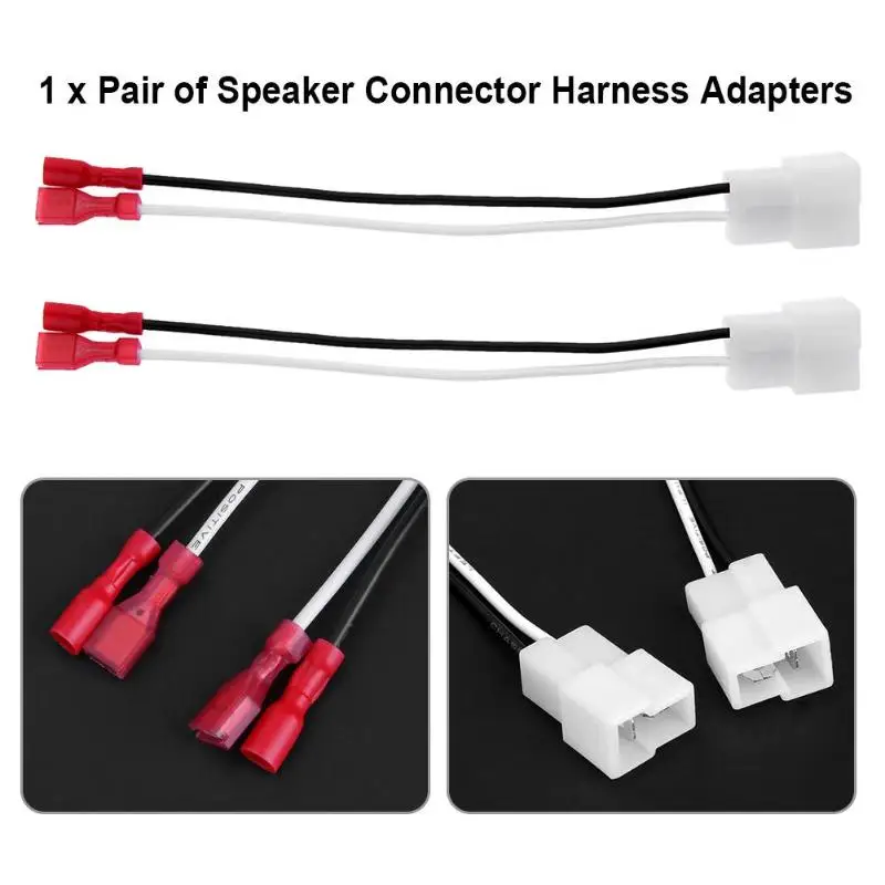 1 Pair Auto Car Speaker Connector Harness Wire Adapter 72-9300 for Audi Ford Mazda Chevrolet Isuzu Kia Mercury Nissan Suzuki