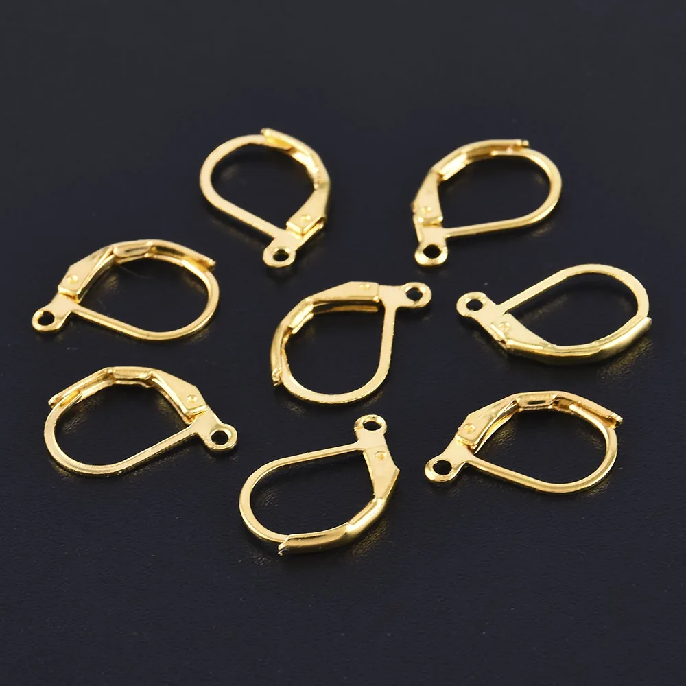 

100 шт. DIY серьги крюк бусины французский стиль подходит для изготовления ювелирных изделий металлические аксессуары набор ушей компоненты