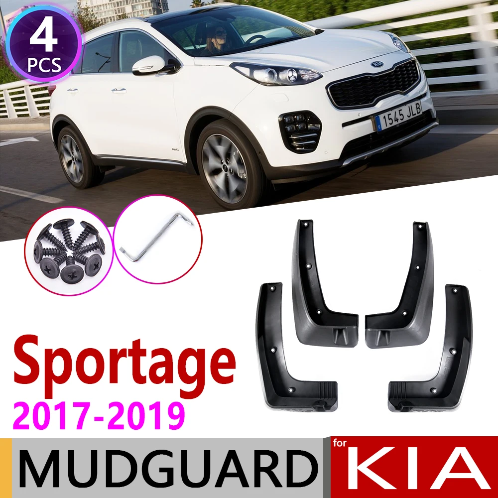 4 шт. спереди и сзади для KIA Sportage QL 2017 2018 2019 Брызговики автомобильные крыло грязи