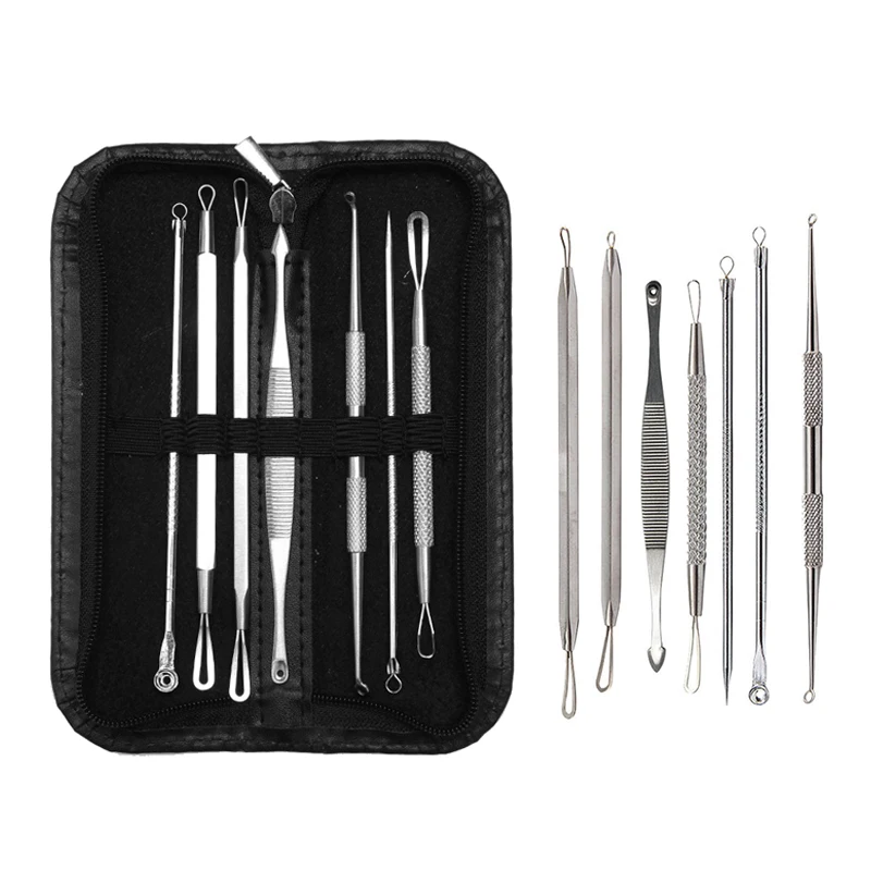 7 шт. пинцет для удаления чёрных точек на носу|Устройство ухода за кожей лица| |