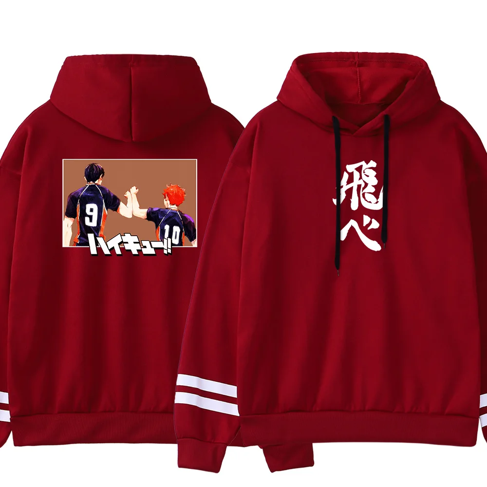 

Hoodie Hinata And Kageyama Japan Anime Print Hoodies For Women Kpop Autumn Warm Womens Fashion Clothing Punk Goth Sweatshirt