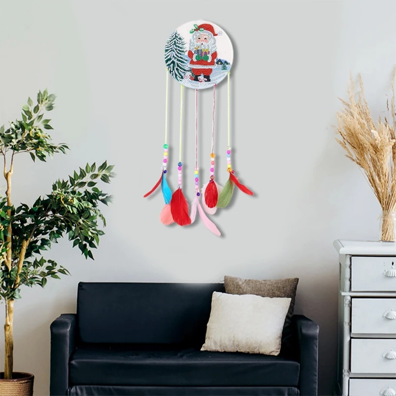 

808B DIY 5D Diamond Painting Kits for Adults Beginner Christmas Santa Wind Chimes