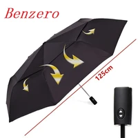 automatic folding windproof umbrella womens umbrella luxury large reinforced three fold weatherproof mens business umbrella