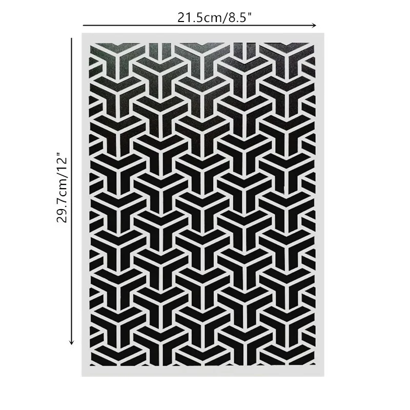 DIY живопись A4 размер Геометрия Шаблон трафарет шаблоны для стены Мебель Ткань