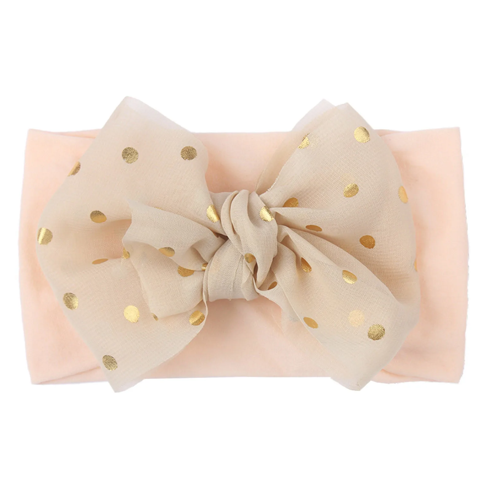 1 Pcs Baby Girl Headband Infant Hair Accessories Dotted Bow Newborn Headwear Rabbit Ear Head Wrap Gift Toddlers Bandage Ribbon | Детская