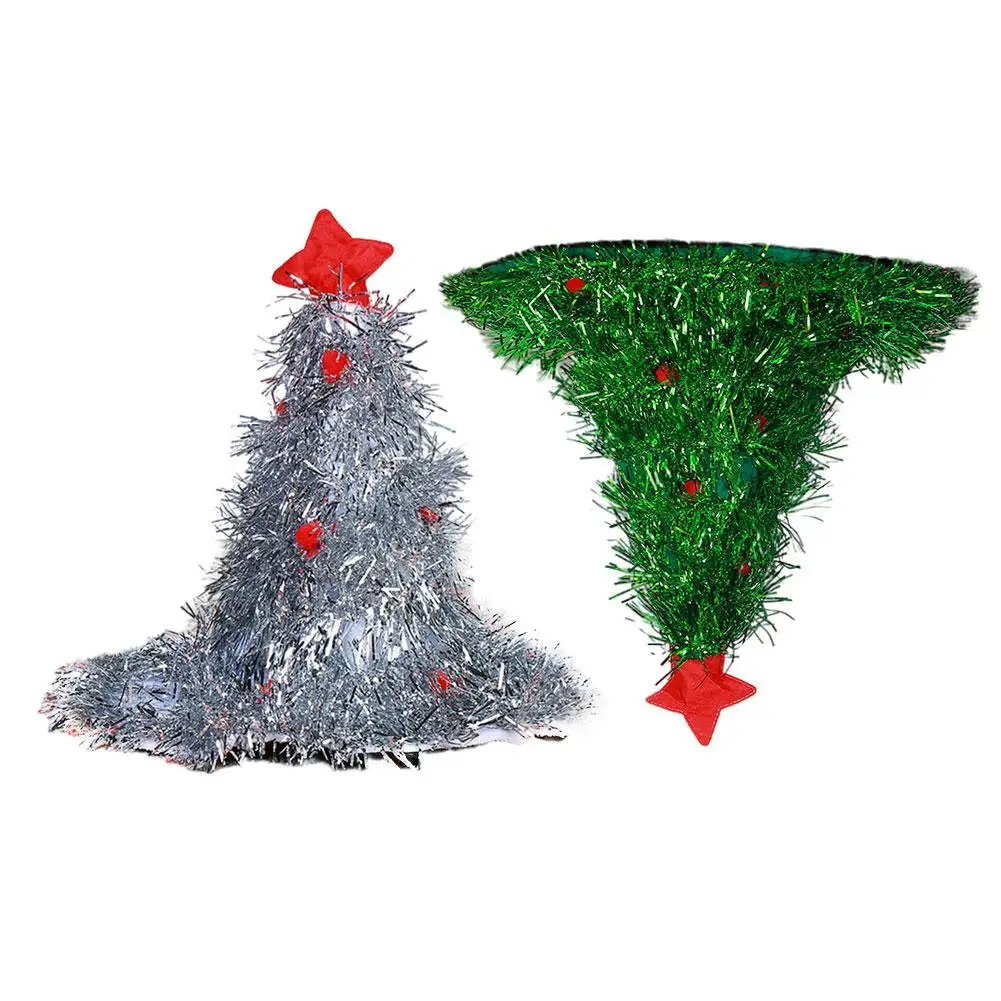 Рождественская шапка блестящая мишура для рождественской елки взрослых детей