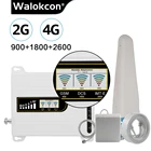 2019 новый Ретранслятор GSM 900 DCSLTE 1800 LTE 2600 МГц трехдиапазонный усилитель мобильного сигнала B3 B7 70 дБ усиление 4G LTE комплект антенн усилителя