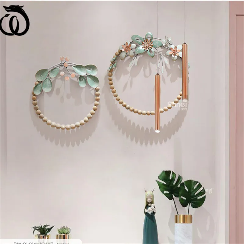 

WU CHEN LONG Nordic Luxury Wrought Iron Girl Ideas Shape Accessories Home Livingroom Wall Hanging Ornaments Decor Crafts R6495