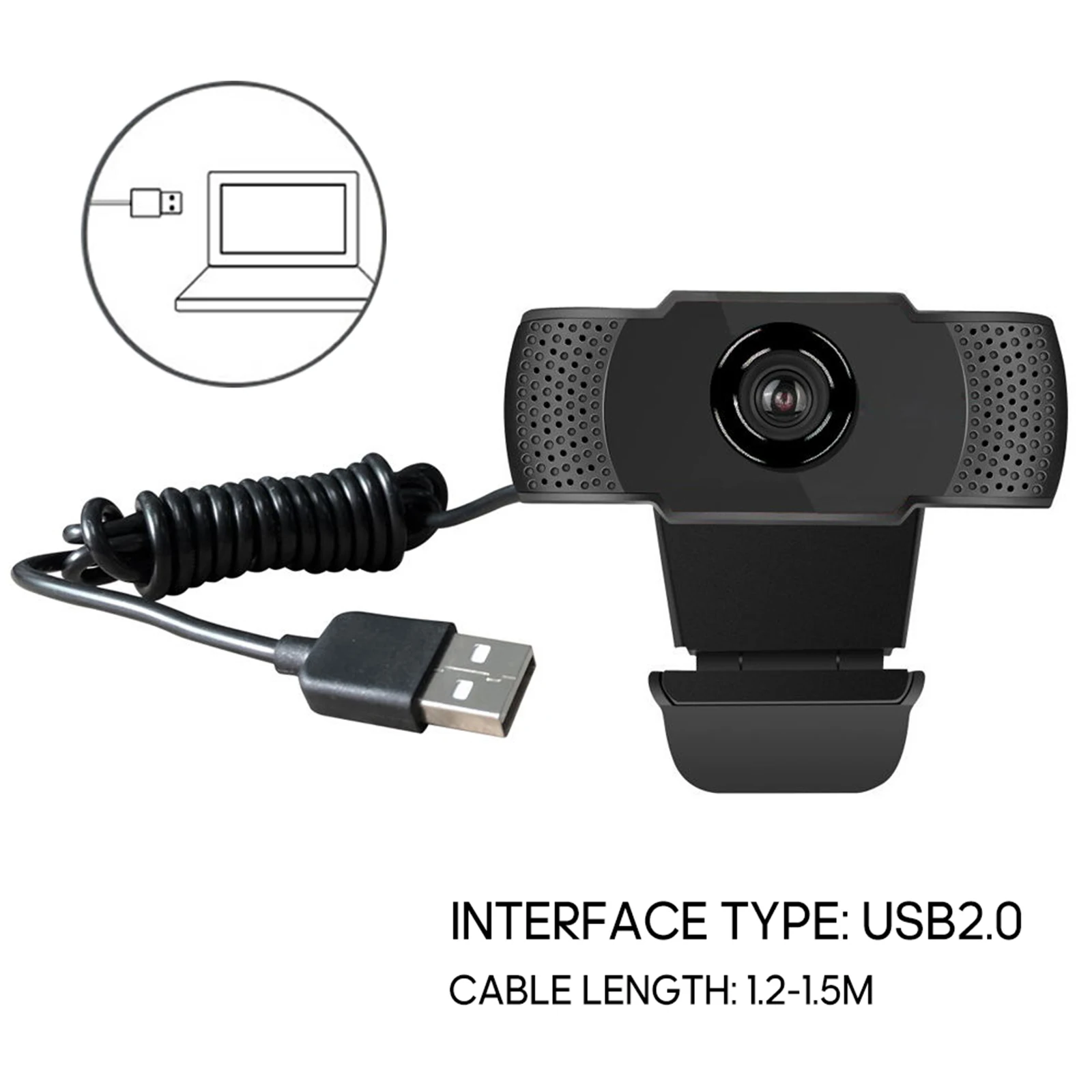 

Q9 1080P High Definition Webcam with Mic USB Camera Web Cam Computer PC Cameras for Video Conference Live Streaming Chat