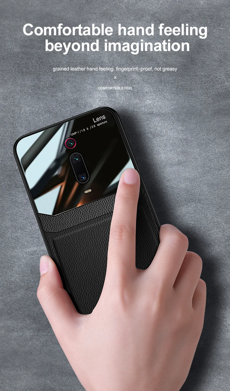 Чехол для Xiaomi Redmi Note 7 Pro K20 Pro mi 9T Pro, кожаный роскошный мягкий чехол для задней панели