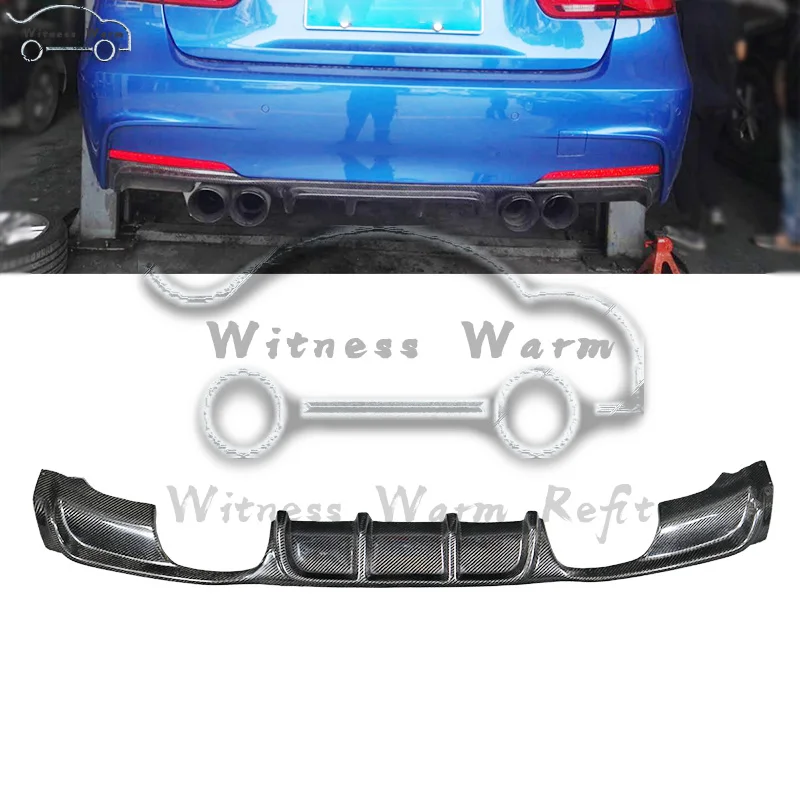 Задние бамперы диффузор зеркальная Спортивная губа ДЛЯ BMW F30 328 330i 335i 340i MT