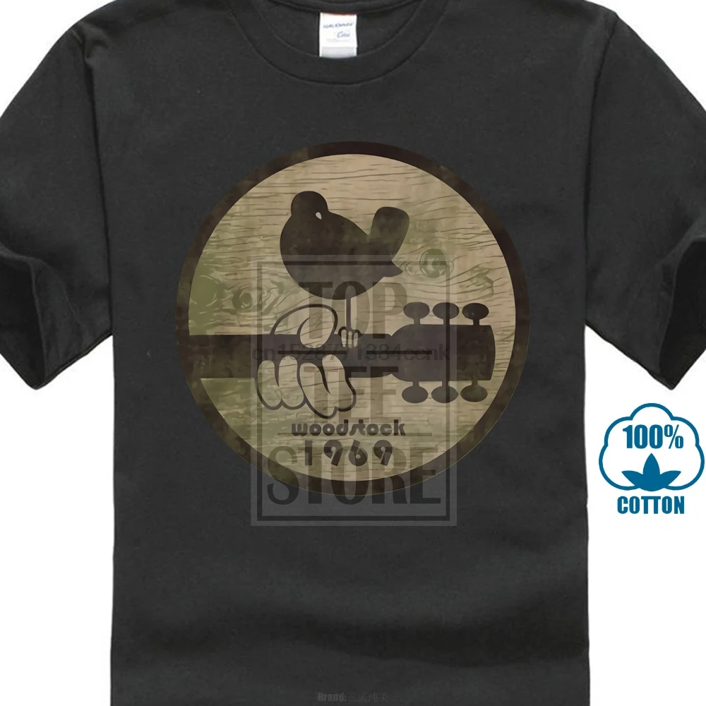 

Men T Shirt Woodstock 1969 Fitted Funny T Shirt Novelty Tshirt Women