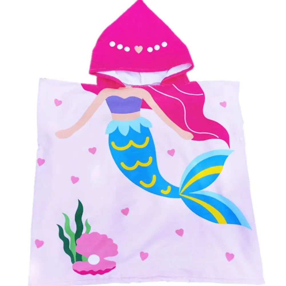 

Baby Hooded Large Size Bath Towel Poncho Children Kids Bathrobe Towels Bath Robe Quick Dry Absorbent Travel Sports Beach Towel