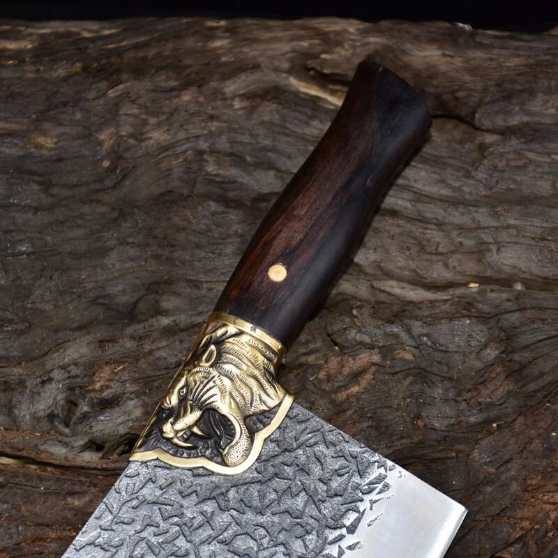 Кухонный нож Longquan ручной работы из кованой нержавеющей стали для измельчения