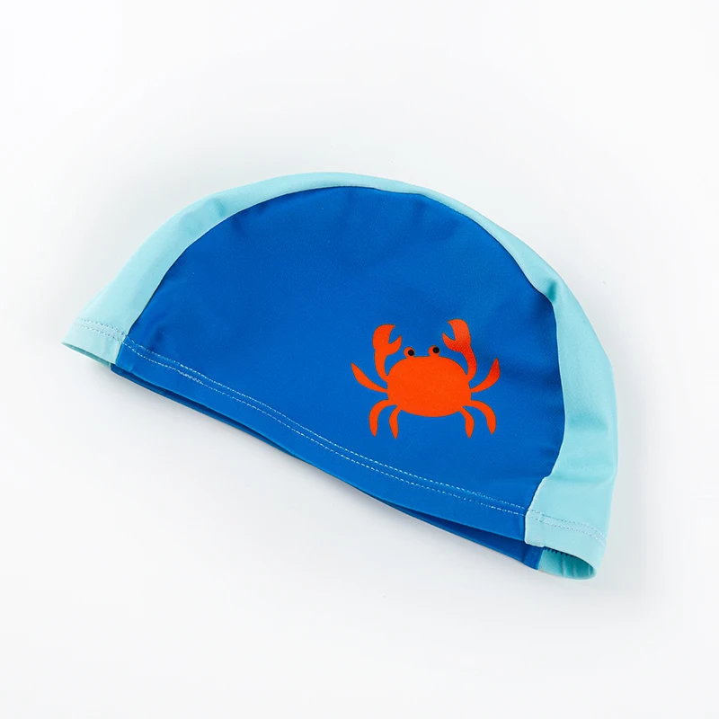 Детский купальный костюм из трех предметов (купальный с шапочкой и защитой от