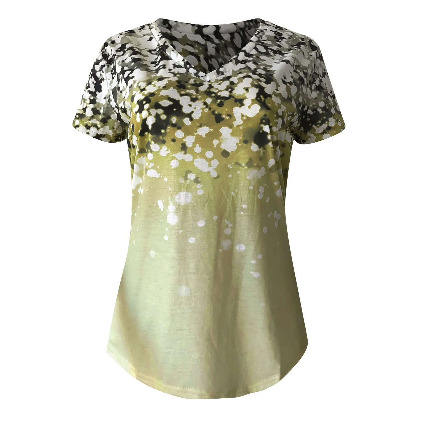 

Summer Women T-shirt Casual Cotton Short Sleeve Flower Print O-neck Slim Tops Female Loose Tees Shirt Pullover#35