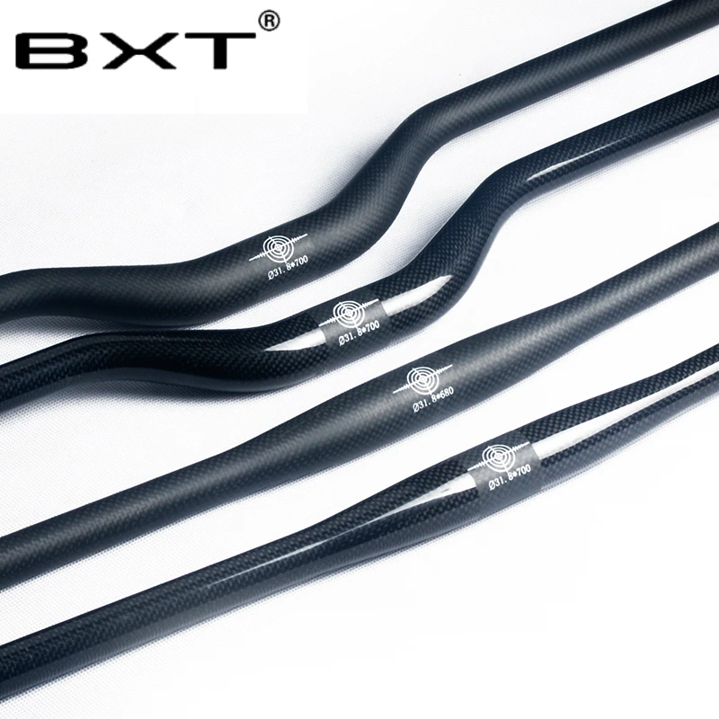 2019 BXT плоский подъем углеродный руль для горного велосипеда велосипедный