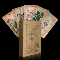 78 pcs big size tarot high quality bronzing oracle card tarot deck card with gudebook beginner entertainment party game gift