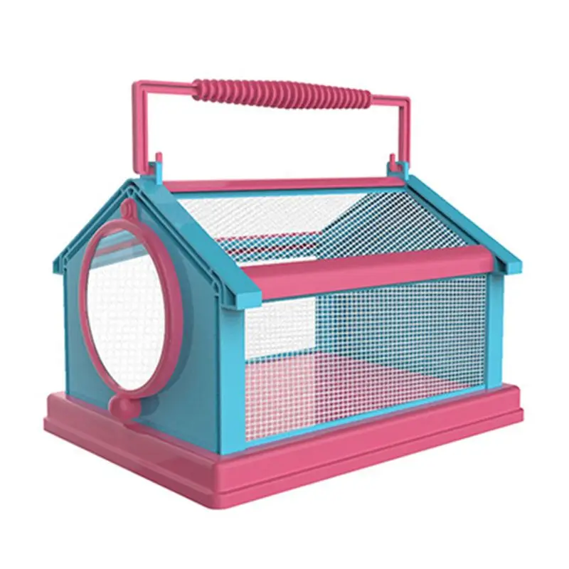 Портативный насекомых бабочка среды обитания клетка Террариум складной