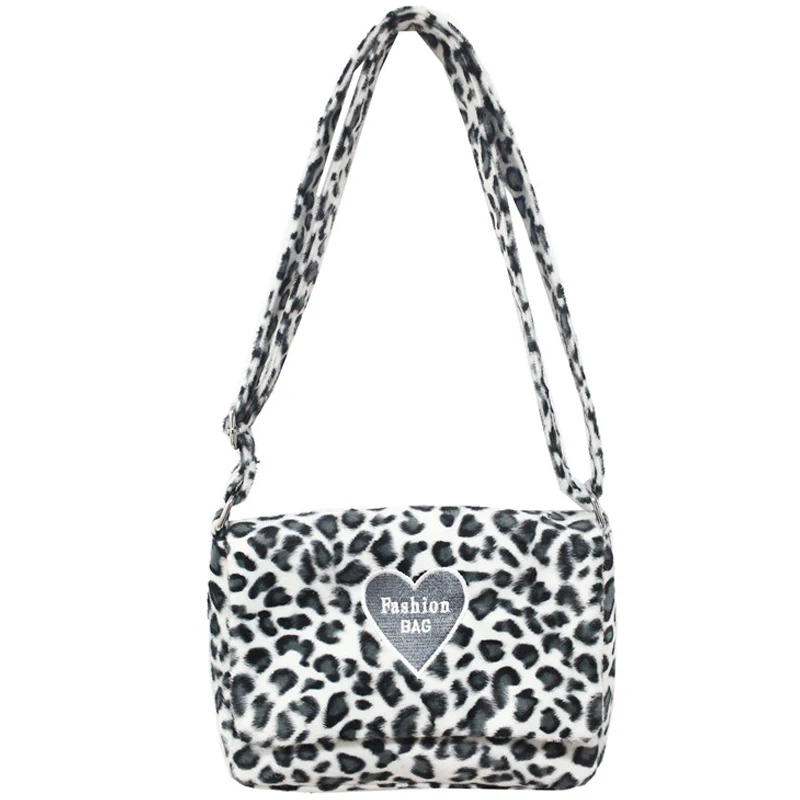 

Mini Leopard Flannel Crossbody Bags for Women 2020 Chain Handbags and Purses Womens Branded Luxury Hand Bag
