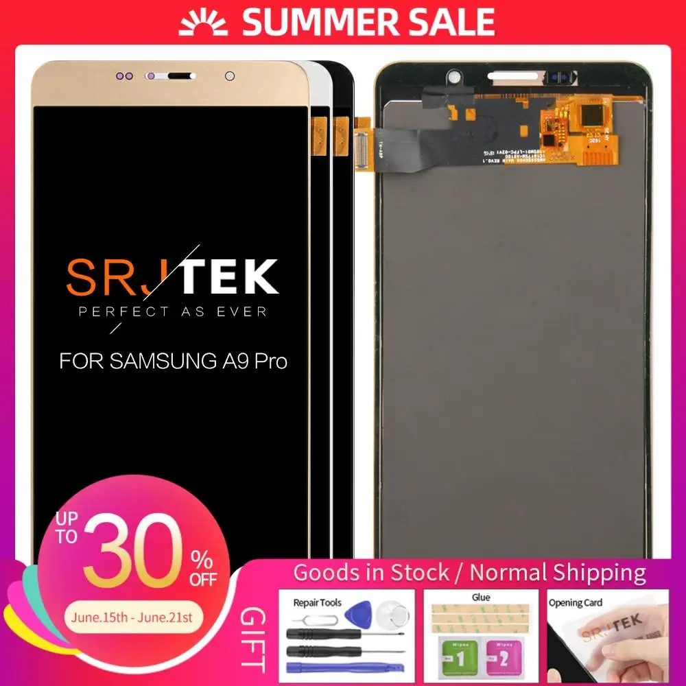 IPS/OLED 6 &quotдля SAMSUNG GALAXY A9 Pro LCD 2016 A910F A9100 дисплей сенсорный экран дигитайзер сборка