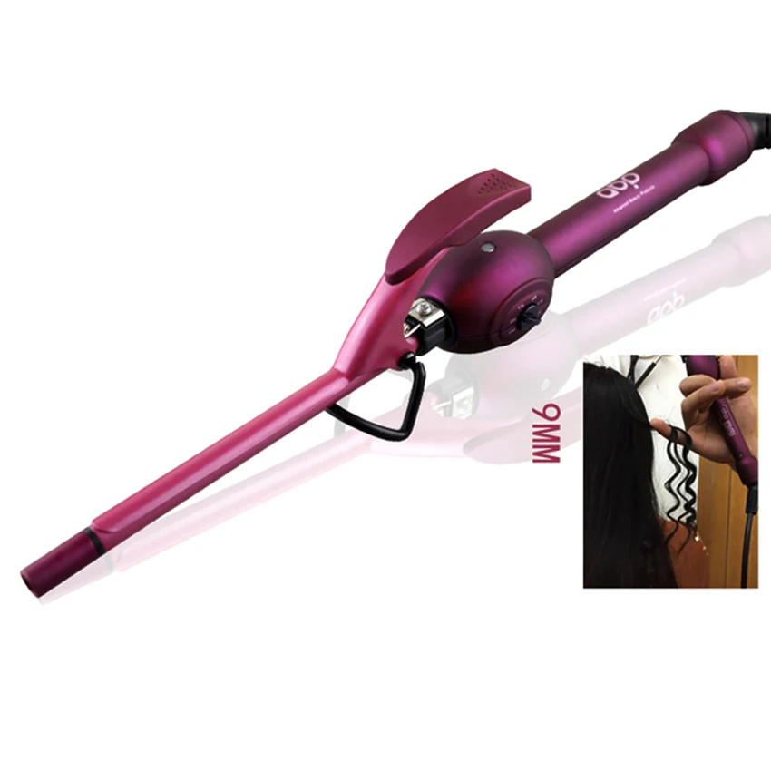 9 мм Электрический Керамика волосы щипцы для завивки волос Профессиональные