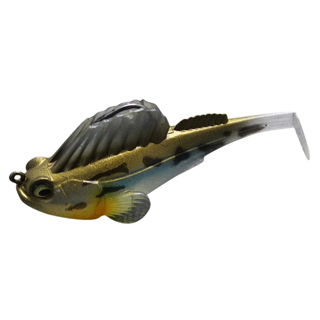 1 PCS 10 Styles Jumping Fish Fishing Bait Tail Anti-hanging bottom Soft Crankbait Lures Floating Tackle#p4 | Спорт и развлечения