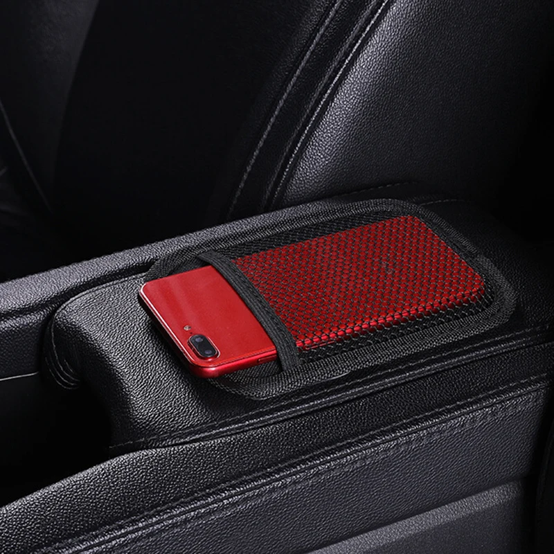 

Car Vehicle Stick-up Mesh Net Storage Bag Phone Holder Organizer Pouch Universal