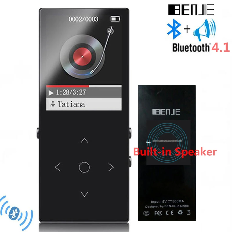 НОВЕЙШИЙ МЕТАЛЛИЧЕСКИЙ mp3 плеер 8 ГБ/16 Гб поддержка sd карты до 64 ГБ HIFI MP3 без потерь