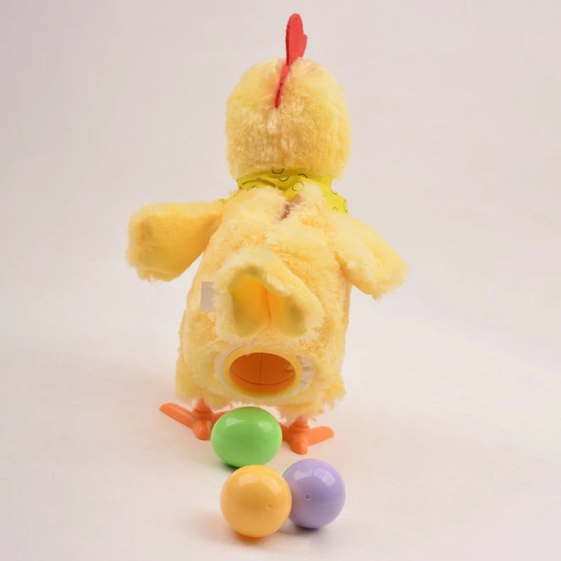 

Electronic Crazy Chicken Plush Toy Electric Funny Dancing Laying Eggs Hens Doll Music Animal for Kids Birthday Gift