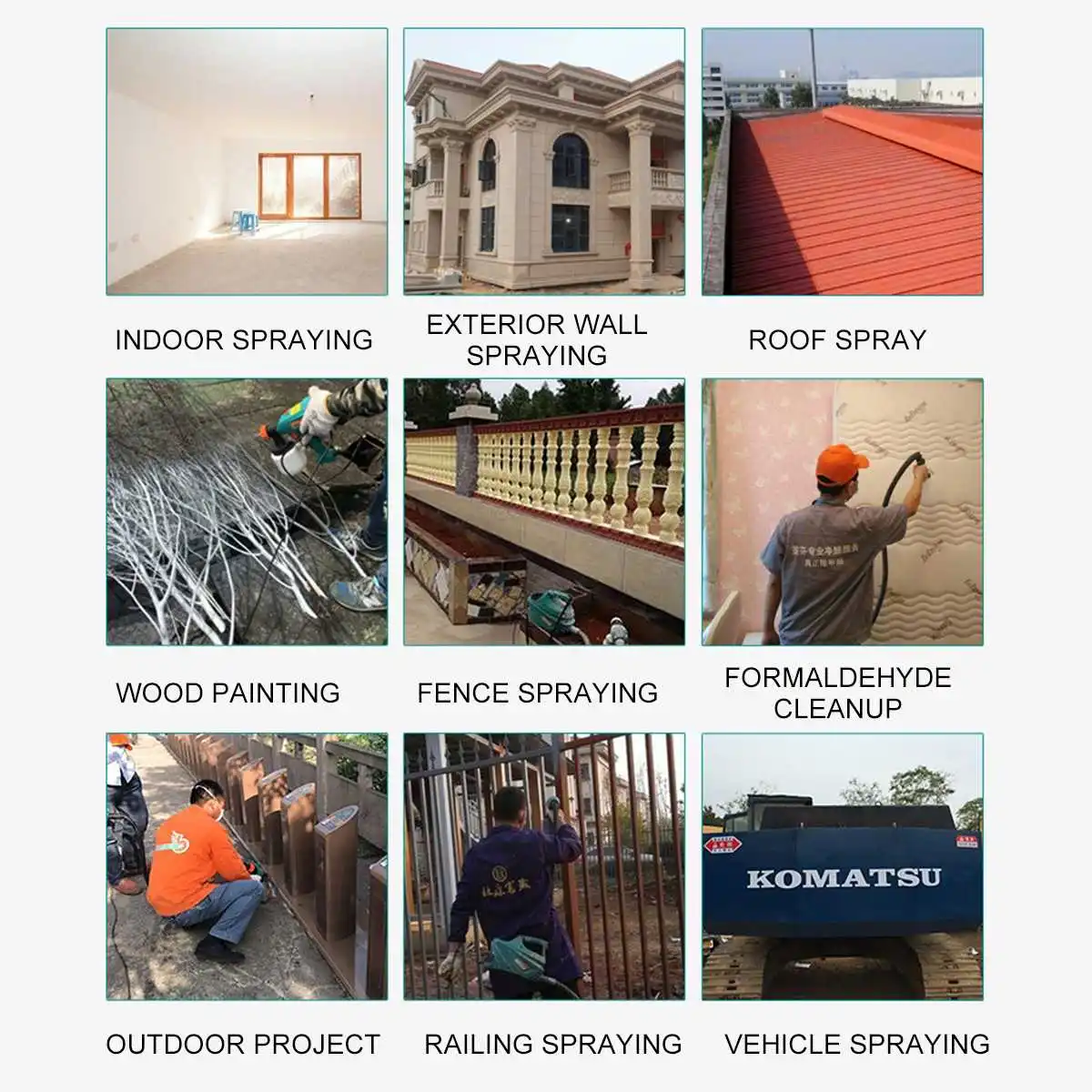 

18V DC Cordless Spray Gun Electric Paint Sprayer for Easy Spraying With Li-ion Battery