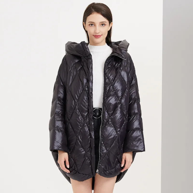 

yellow women's lightweight thickened down jacket winter puffer jacket women puffer coats with hood parka