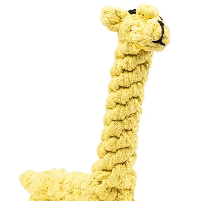 

Pet Dog Toys Animal Design Cotton Dog Rope Play Toys Durable Cotton Chew Training Teething Wear and Bite Resistance Toy