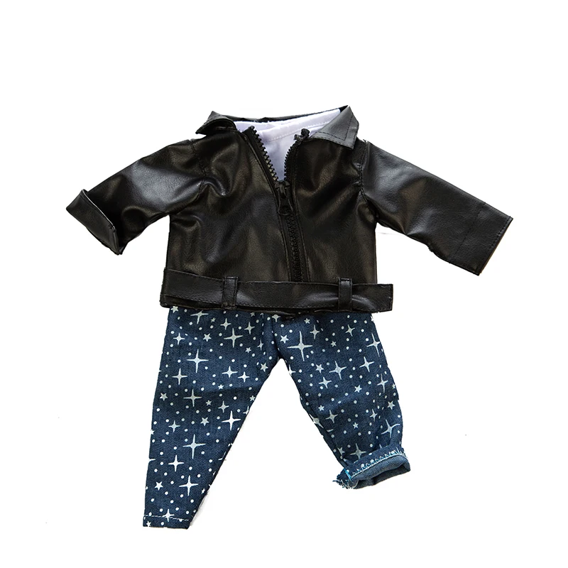 

Doll Clothes Fit 18 inch 40-43cm Baby New Born Doll Mermaid Crown Birthday leather clothes Accessories For Baby Birthday Gift