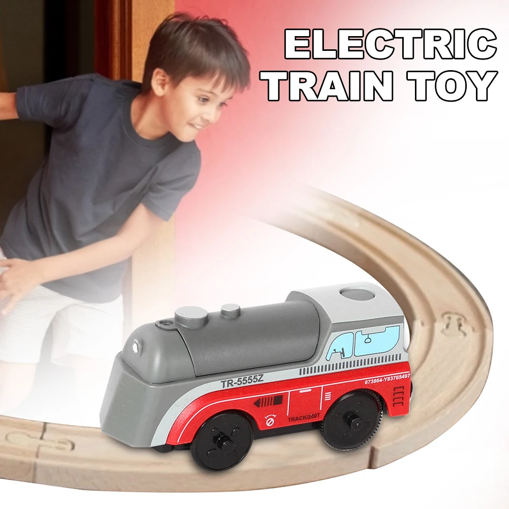 Train Toy Battery Powered Engine Kids Wooden Railway Electric Compatible For BRIO Track | Игрушки и хобби