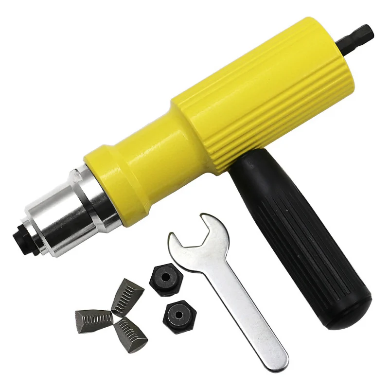 Electric Rivet Nut Gun Riveting Tool Cordless Drill Adaptor Insert Adapter 2.4mm-4.8mm | Электроника
