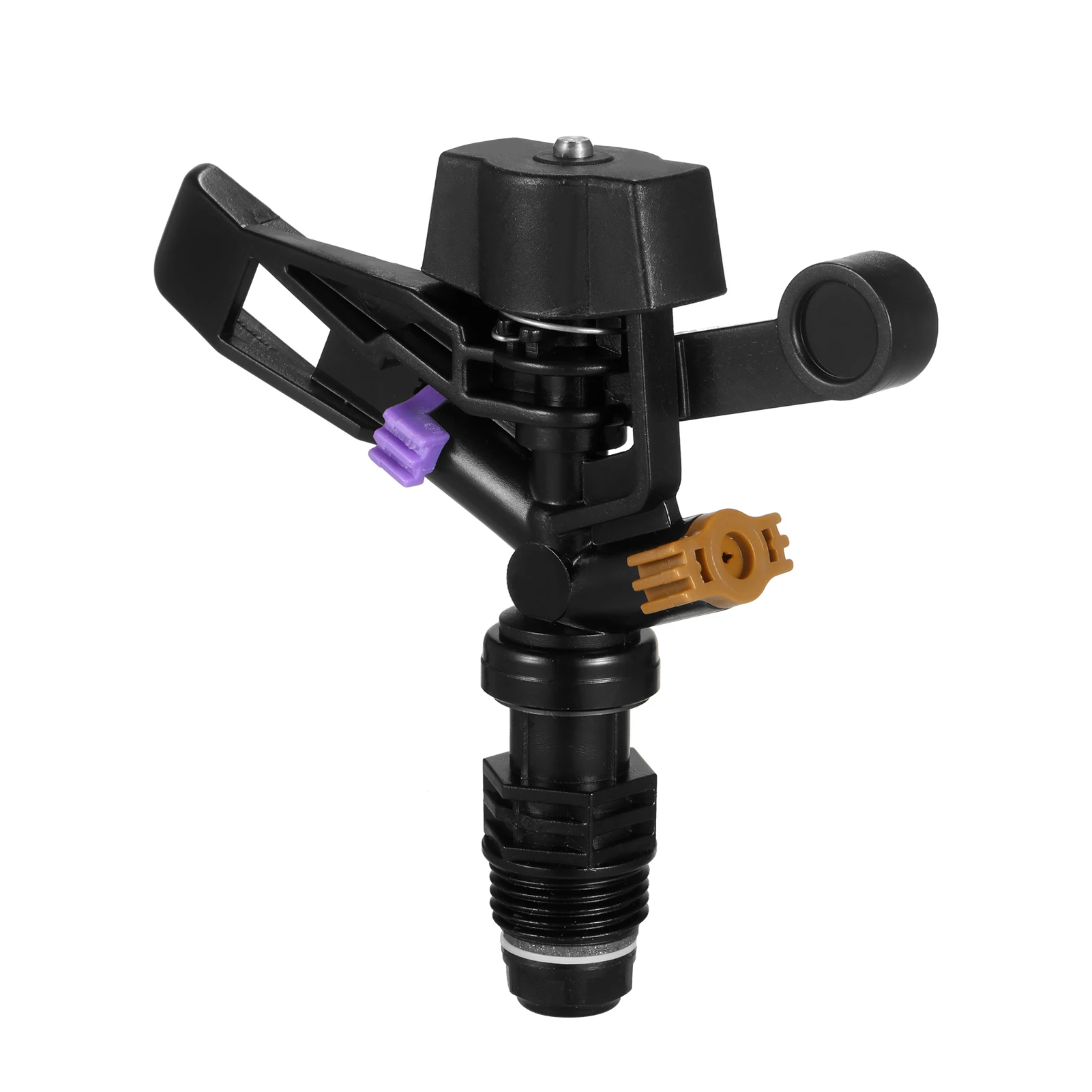 

1/2 Inch Impact Sprinkler Automatic Irrigation Plastic Sprinkler Head with 2 Nozzles for Lawn Yard Garden Watering