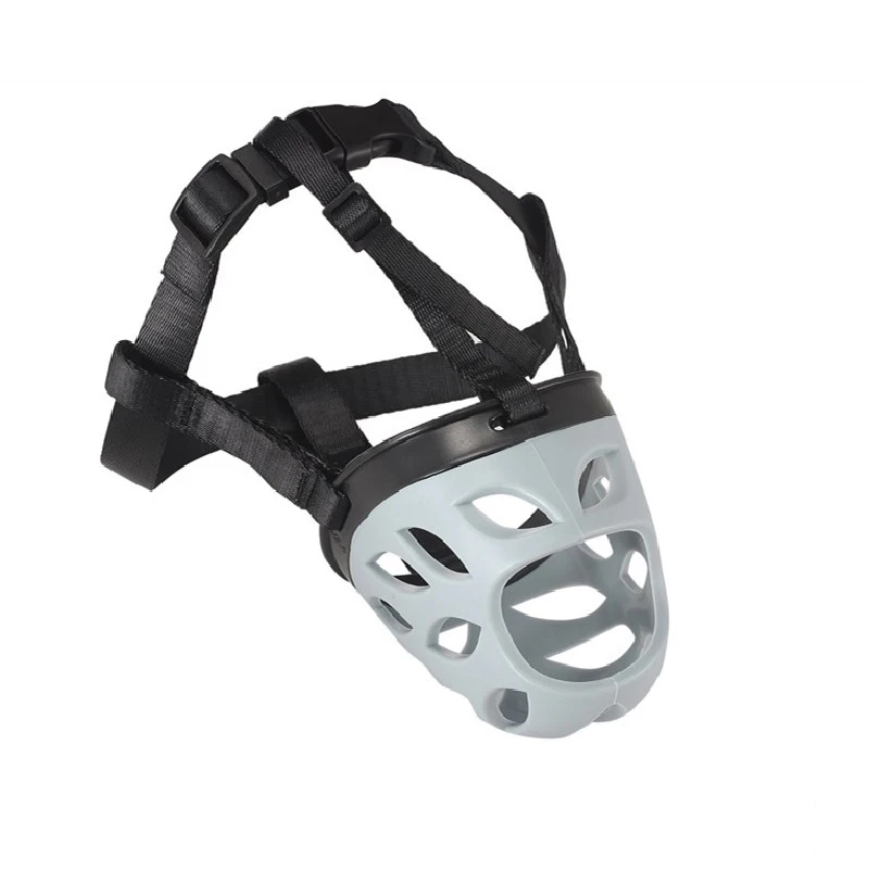 Забавная намордник для собак дышащая маска антикусающая лай корзина жевания