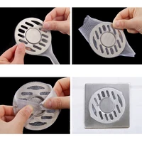 100pcsset sink filter mesh drain anti clogging elastic floor kitchen bathroom hair residue filter screen tools