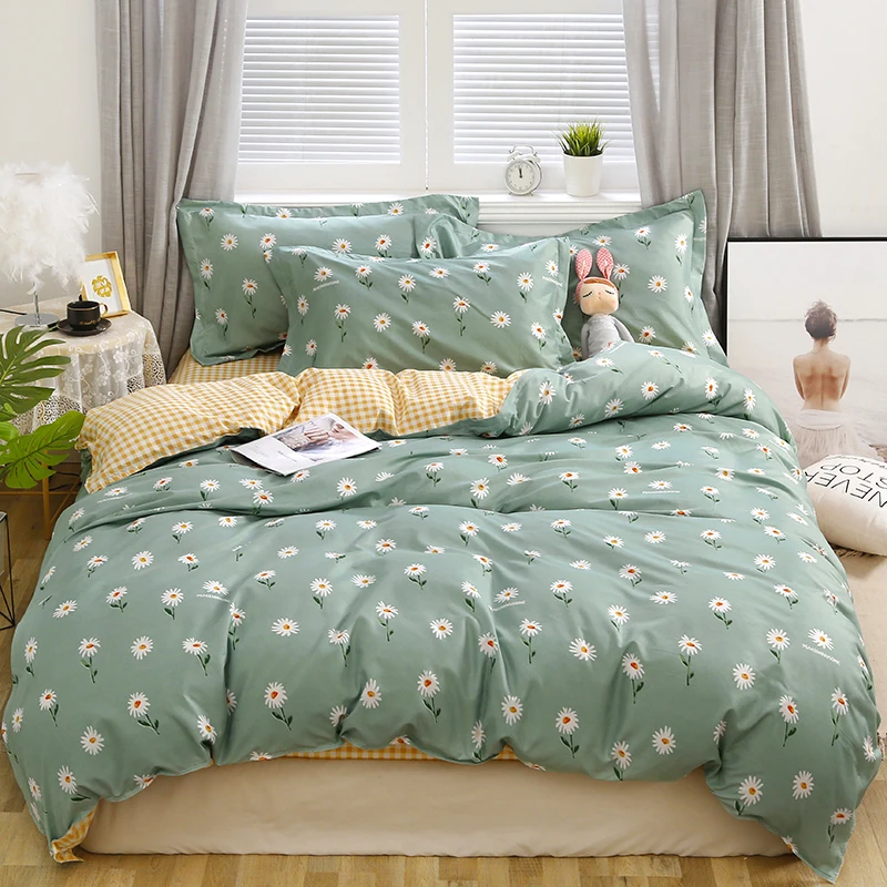 

New style Daisy Lovers Bedding Set Cotton Bed Linen Sheet Cover 240x220 Single Double Queen King Quilt Covers Sets