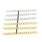 50 шт., длина 50 мм, удлинитель и удлинитель из нержавеющей стали для ювелирных изделий, фурнитура для ожерелий, коннектор, сделай сам, ювелирные изделия