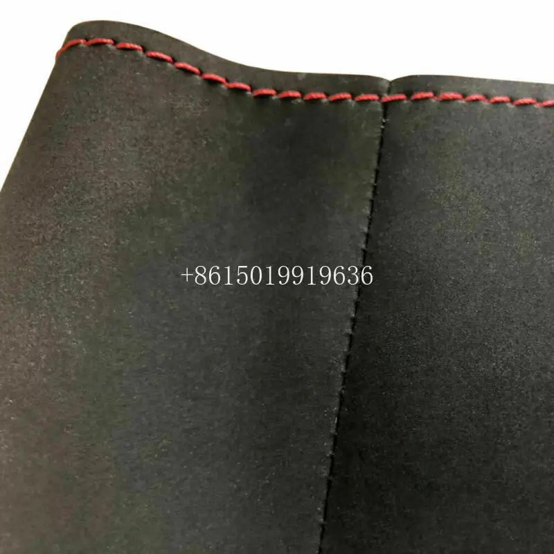 

Customized Black Suede Car Steering Wheel Cover For Tesla Model S Model X