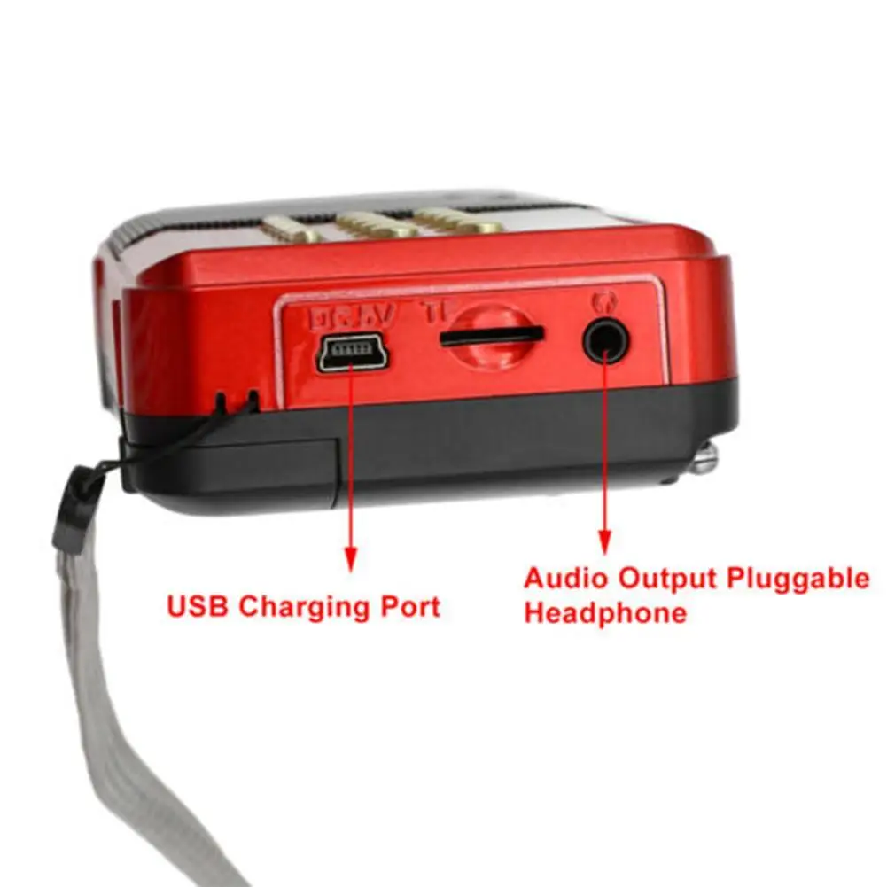 Портативный цифровой FM-радио портативный мини MP3-плеер с USB динамик