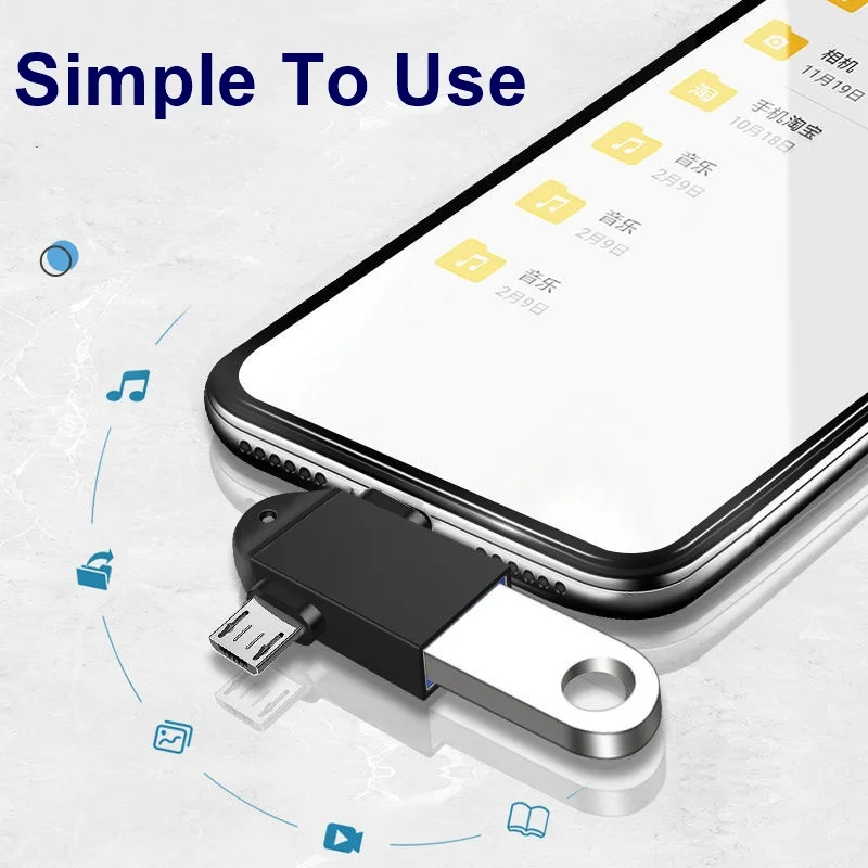 Tongdaytech 2 в 1 OTG адаптер Micro USB Type C к 3 0 синхронизация данных конвертер для Samsung Huawei Xiaomi